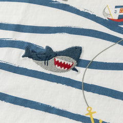 Dave&Bella Summer Toddler Boys Everyday White Breathable Cotton Casual T-shirts