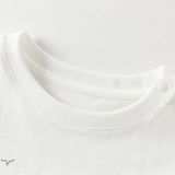 Dave&Bella Summer Toddler Boys Everyday White Breathable Cotton Casual T-shirts