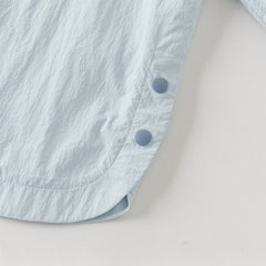 Dave&Bella Summer Toddler Boys Blue Dinosaur-style Lightweight Sunscreen Jackets