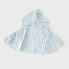 Dave&Bella Summer Toddler Boys Blue Dinosaur-style Lightweight Sunscreen Jackets