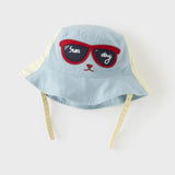 Dave&Bella Toddler Boys Cute Blue Breathable Cotton Comfortable Fisherman Hats