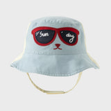 Dave&Bella Toddler Boys Cute Blue Breathable Cotton Comfortable Fisherman Hats