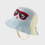 Dave&Bella Toddler Boys Cute Blue Breathable Cotton Comfortable Fisherman Hats
