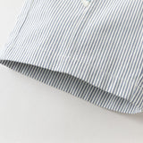Dave&Bella Summer Toddler Boys Blue White Striped Casual Comfortable Stretchable Pants