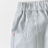 Dave&Bella Summer Toddler Boys Blue White Striped Casual Comfortable Stretchable Pants