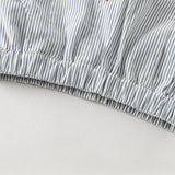 Dave&Bella Summer Toddler Boys Blue White Striped Casual Comfortable Stretchable Pants