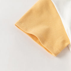 Dave&Bella Summer Toddler Boys Casual White Polo Collar Stretchable Top Shorts Sets