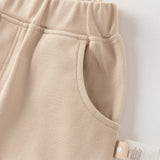 Dave&Bella Summer Toddler Boys Casual White Polo Collar Stretchable Top Shorts Sets