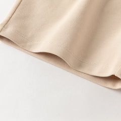 Dave&Bella Summer Toddler Boys Casual White Polo Collar Stretchable Top Shorts Sets