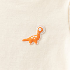 Dave&Bella Toddler Boys Summer Dinosaur-style Orange/Green Soft Cotton Casual T-shirts