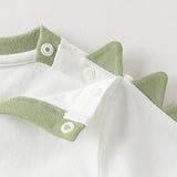 Dave&Bella Toddler Boys Summer Dinosaur-style Orange/Green Soft Cotton Casual T-shirts