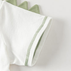 Dave&Bella Toddler Boys Summer Dinosaur-style Orange/Green Soft Cotton Casual T-shirts