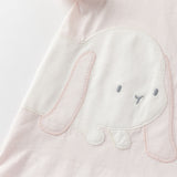 Dave&Bella Baby Girls/Boys Summer Pink/Blue Cute Animal Print Breathable Cotton Rompers