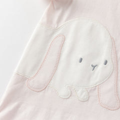 Dave&Bella Baby Girls/Boys Summer Pink/Blue Cute Animal Print Breathable Cotton Rompers