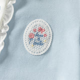 Dave&Bella Summer Toddler Girls Sky Blue Preppy Sky Blue School Comfortable Polos