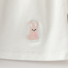 Dave&Bella Summer Toddler Girls White Soft Stretchable A-line Preppy Polo Dress