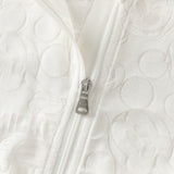 Dave&Bella Summer Toddler Boys White Hooded Lightweight Comfortable Jackets