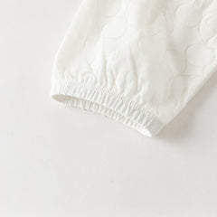 Dave&Bella Summer Toddler Boys White Hooded Lightweight Comfortable Jackets