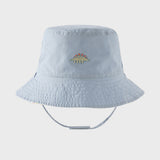 Dave&Bella Toddler Boys Summer Playful Dinosaur Print Cotton Reversible Fisherman Hats