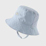Dave&Bella Toddler Boys Summer Playful Dinosaur Print Cotton Reversible Fisherman Hats