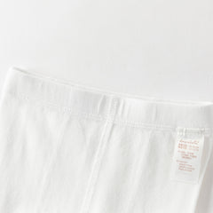 Dave&Bella Summer Kids Girls White Cute Cherry Print Stretchable Footed Tights Leggings