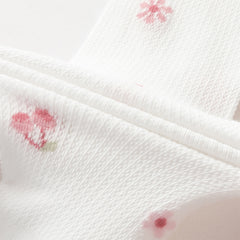 Dave&Bella Summer Kids Girls White Cute Cherry Print Stretchable Footed Tights Leggings