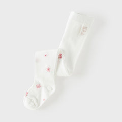 Dave&Bella Summer Kids Girls White Cute Cherry Print Stretchable Footed Tights Leggings