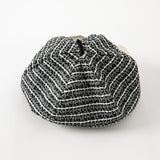 Dave&Bella Toddler Girls Black White Striped Adorable Berets Hats