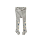 Dave&Bella Toddler Girls Grey Footed Tights Leggings