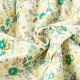 Dave&Bella Toddler Girls Green Floral Print Cotton Cute A-line Dress