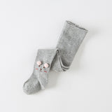 Dave&Bella Toddler Girls Grey Cute Animal Style Footed Tights Leggings