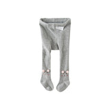 Dave&Bella Toddler Girls Grey Cute Animal Style Footed Tights Leggings