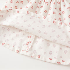 Dave&Bella Baby Girls Spring Summer Pink Leopard Print Blouse Pants Suits