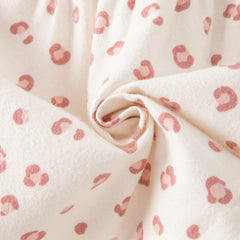 Dave&Bella Baby Girls Spring Summer Pink Leopard Print Blouse Pants Suits