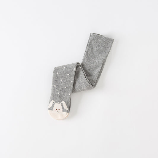 Dave&Bella Girls Autumn Grey Rabbit Style Footed Tights Leggings