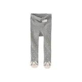 Dave&Bella Toddler Girls Grey Rabbit Style Footed Tights Leggings