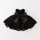Dave&Bella Toddler Girls Summer Black Elegant Sleeveless Luxury Couture Princess Dress