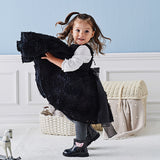 Dave&Bella Toddler Girls Summer Black Elegant Sleeveless Luxury Couture Princess Dress