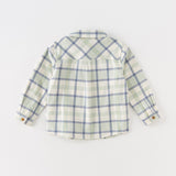 Dave&Bella Kids Boys Cotton Fashion Formal Plaid Shirt Top