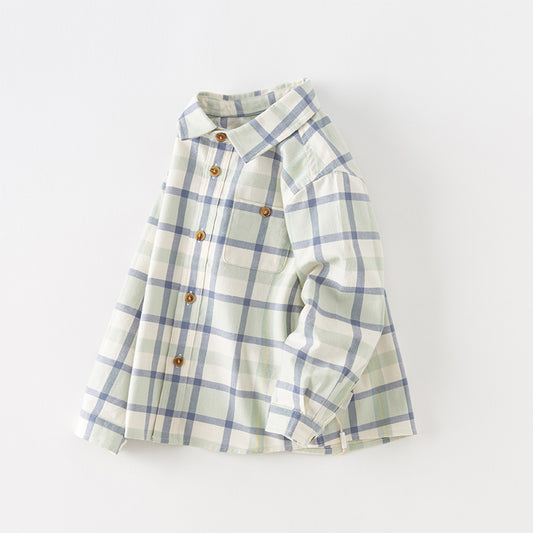 Dave&Bella Baby Boys Spring Pure Cotton Casual Fashion Formal Top