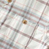 Dave&Bella Toddler Boys Mutiple Colors Cotton Fashion Classic Formal Plaid Shirt Top