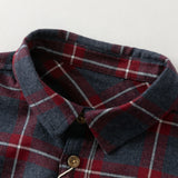 Dave&Bella Toddler Boys Mutiple Colors Cotton Fashion Classic Formal Plaid Shirt Top