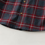 Dave&Bella Toddler Boys Mutiple Colors Cotton Fashion Classic Formal Plaid Shirt Top