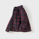 Dave&Bella Toddler Boys Mutiple Colors Cotton Fashion Classic Formal Plaid Shirt Top