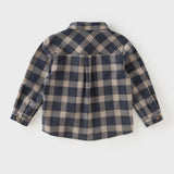 Dave&Bella Toddler Boys Mutiple Colors Cotton Fashion Classic Formal Plaid Shirt Top