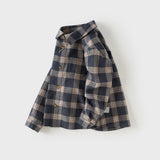 Dave&Bella Toddler Boys Mutiple Colors Cotton Fashion Classic Formal Plaid Shirt Top