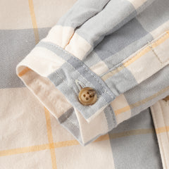 Dave&Bella Baby Boys Spring Pure Cotton Casual Plaid Top