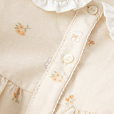 Dave&Bella Toddler Girls Spring Cotton Floral Print Sweet Dress(wallet bag)