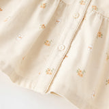 Dave&Bella Toddler Girls Spring Cotton Floral Print Sweet Dress(wallet bag)