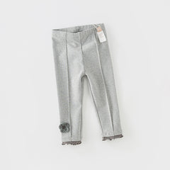 Dave&Bella Baby Girls Spring Autumn Lace Casual Pants